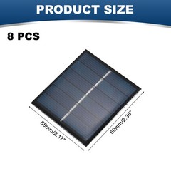 8PCS Mini Solar Panels 3V 0.33W 0.11A for Small Solar Cells