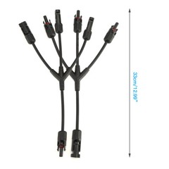 Solar Panel Connectors Y Branch Parallel Adapter Cable Wire Plug Tool Kit B6