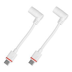 2pcs Barrel Plug to USBC Power Adapter for Ring Solar Panel & USBC Security C…