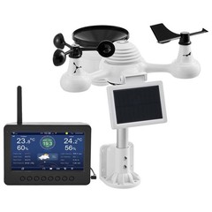 7 – in – 1 Wireless Weather Station with Wi – Fi, 7″ TFT Colorful Display, Solar