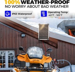 Durable 10W Solar Panel Charger for 12V Batteries – Perfect for Cars, Boats, RVs