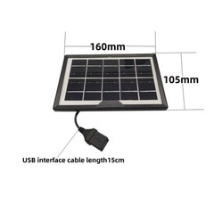 Small Table Lamp Flashlight With USB Female Head 5V/1.8W Solar Panel, Solar Pan