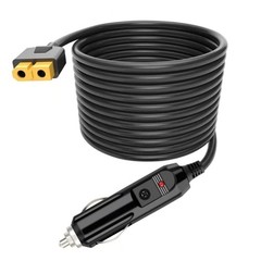 XT60 Extension Cable XT60 Female to Car Charger Male Connection Cord 12V/24V