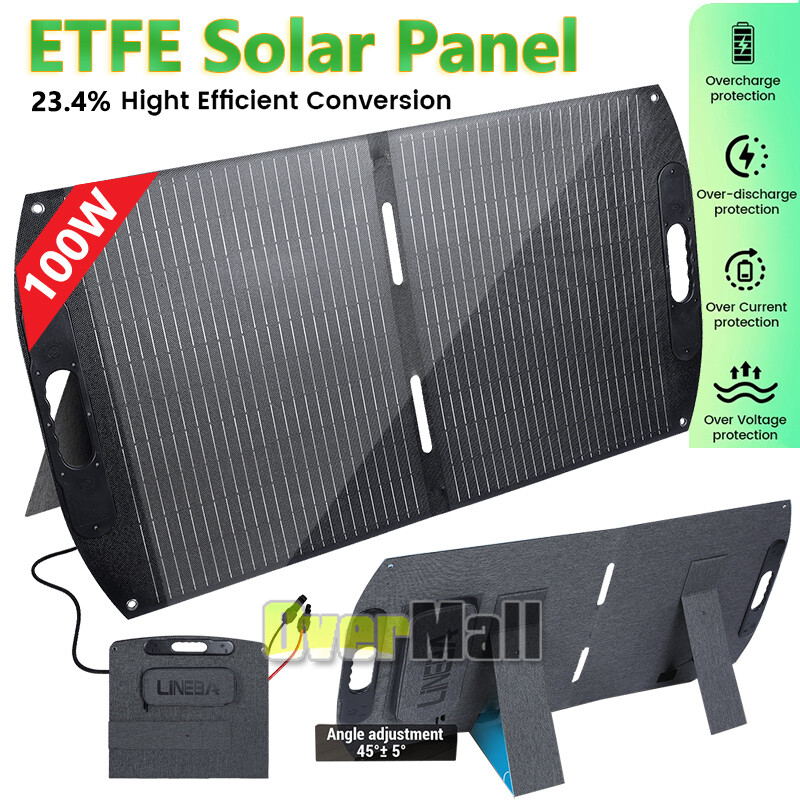 200W Solar Panel Foldable 12V USB Charging Mat Flexible Solar Blanket Camping