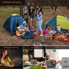 300W Portable Power Station, 260Wh/70000mAh Outdoor Solar Generator