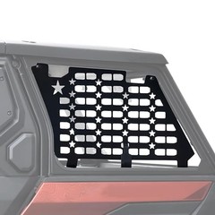 Rear Window Molle Panel Kit for Polaris XPEDITION ADV 2024+, Aluminum Rear