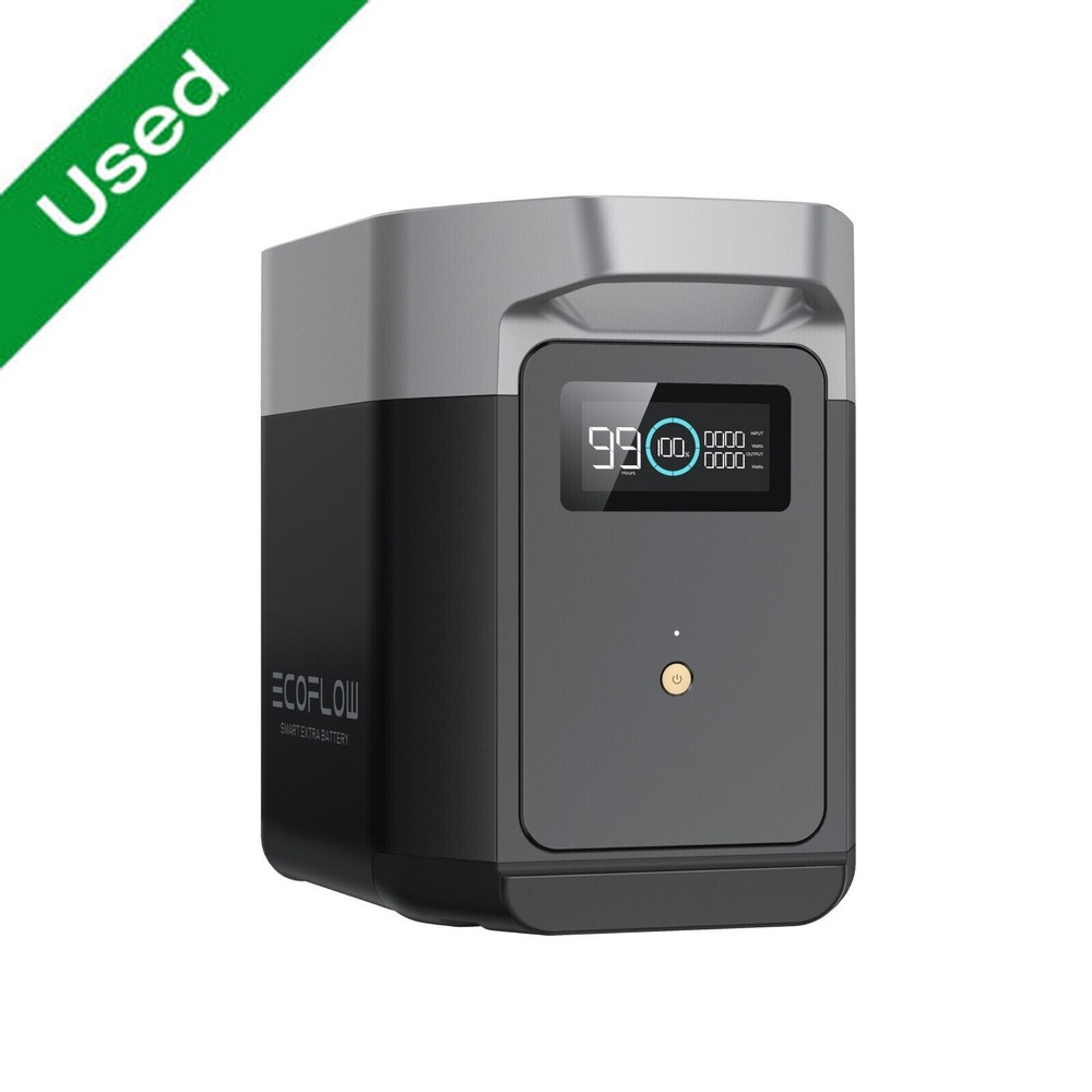 EcoFlow Delta 2 Power Station Smart Extra LiFePO4 Battery 1024Wh Backup Used