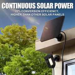 2 Pack 5W Solar Charger for Ring Camera, IP65 Waterproof, USB-C Adapter, 10ft Ca