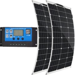300W 12V Solar Panel Kit Solar Panel 30A Controller USB Port Portable Solar US
