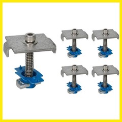 Solar Panel Mid Clamps for 1-5/8 in. Steel Strut Channel, Solar Panel Kit wit…