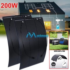 400W Portable Flexible Solar Panel 18V Mono for RV Home Roof Camp Boat Off-grid