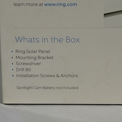 NEW Ring Solar Panel for Ring Spotlight Cam Battery Camera NIB