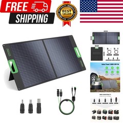 100W Portable Solar Panel for Power Station Generator, 20V Foldable Solar Cel…