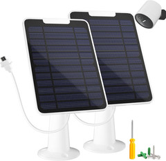 5W Solar Panel for Simplisafe Outdoor Camera, Solar Panel Charger for Simplisafe