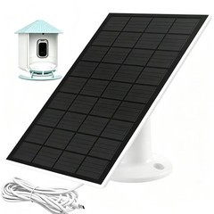 Type-C Solar Panel Charger for Birdfy Feeder Camera, 9.8ft Charging Cable, IP…