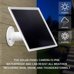 Panel Solar Para Camara De Seguridad Cargador Solar Portatil Con Puerto a Tipo C