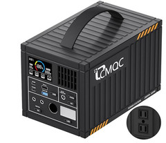 CMQC Portable Power Station 300W,110V Pure Sine Wave Power Bank with 2 AC O