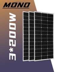 9BB 3PCS 200 Watt Rigid Monocrystalline Solar Panel 12 Volt Home RV Marine US