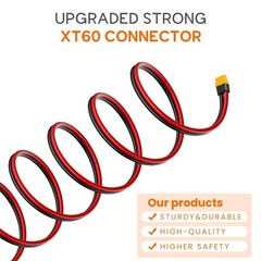 12awg 10ft Solar Cable Xt60 Charge Extension Cable with Free 10-in-1 Solar