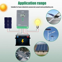MPPT Solar Panel Charge Controller 12V/24V/48V/36V LifePO4 Regulator Auto Track