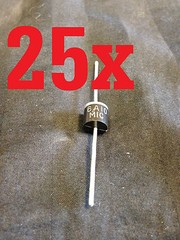 25x DIODES SOLAR PANEL 6 amp 6A 1000V 1KV Axial Rectifier Schottky Blocking