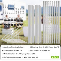 4 Pack 45inch Adjustable Solar Panel Tilt Mount Brackets