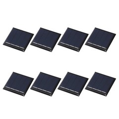 Mini 8Pcs 2V 0.08W 40mA Solar Panels, Photovoltaic Energy Cells