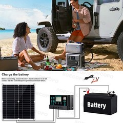 Solar Full 8000w 110/220V Inverter 300W Solar Panel Home 100A Controller SystXo
