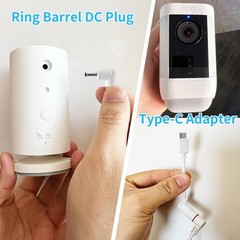 Fast Charging Solar Panel for Ring Cameras – 360° Adjustable Mounting Included