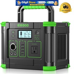 Reliable 288.6Wh Power Station for Camping & Home Blackouts – 6 Outlets Included