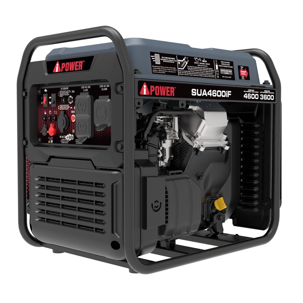 A-iPower 4600W RV-Ready Quiet Portable Inverter Generator Gas Powered …