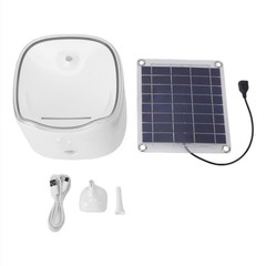 Solar Pet Water Dispenser for Outdoor Animals Including Cats Dogs and Chickens