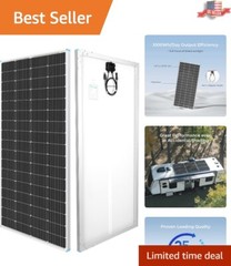 200W High-Efficiency Monocrystalline Solar Panel for Off-Grid Applications