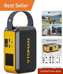 Fast Charging Jump 100 Portable Power Station – 200W Peak with 3 LED Modes