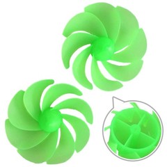 Robust and Lightweight Plastic Fan Blades Set for Efficient Airflow Generation