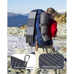 Portable 30W Solar Charger – Foldable Panel for Camping and Hiking Adventures