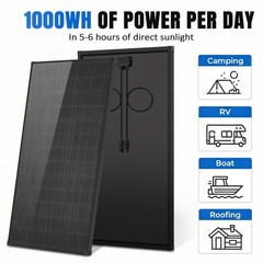400W 800W Solar Panel 18V Mono N-Type Charger RV Home Off-Grid Roof