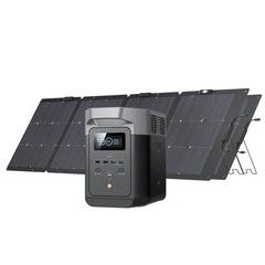 EcoFlow DELTA 2 Solar Generator Kit 1800W 1024Wh 220W Panel