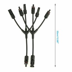Solar Panel Y / T Branch Cable Connection Waterproof Adapter Connector Extension