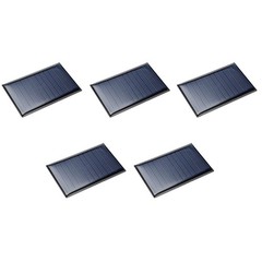 DMiotech 5 Pack 6V 60mA 72mm x 45mm Mini Solar Panel Cell for DIY Electric Po…