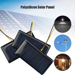 1-10Pcs/lot 5V 60mA Polycrystalline Silicon Solar Panel Cell Battery DIY Modules