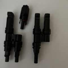 1 Pairs Solar Panel T Branch Connectors Cable Splitter Coupler Combiner T2