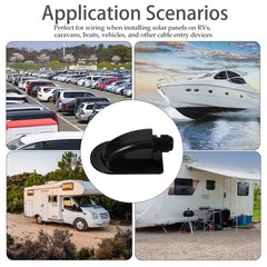 Waterproof Solar Cable Entry Box ABS Single Hole Wire Entry Case for Car Roof