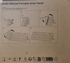 EcoFlow NextGen 220W Bifacial Portable Solar Panel SEALED!!