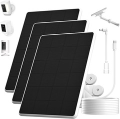 6W Solar Panel for Ring Spotlight Cam Battery & Stick up Cam Battery, High-Effic