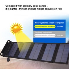 100Watt USB Portable Fast Charger Waterproof Solar Power Bank for Cell Phone