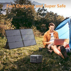 Solar Charger 110W Portable Solar Panel, IP67 Waterproof Foldable Solar Panel Ki