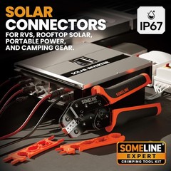 Crimpadora solar 14–10 AWG para conectores de cables de paneles solares