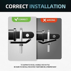 Hitch Tightener Anti Rattle Stabilizer for 1.25″ & 2″ Hitches – Stainless Steel