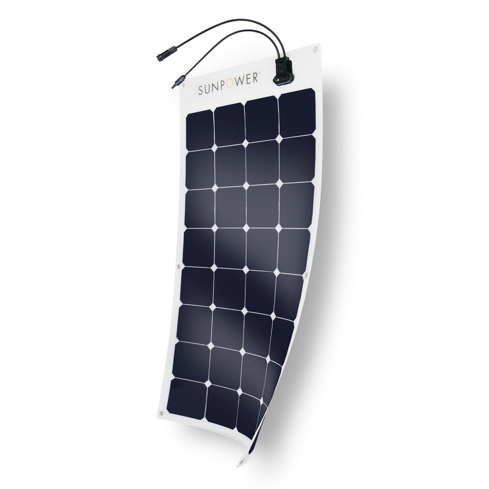 Great For Camper Van, Made in France 100-watt SunPower Flexible Solar Panel